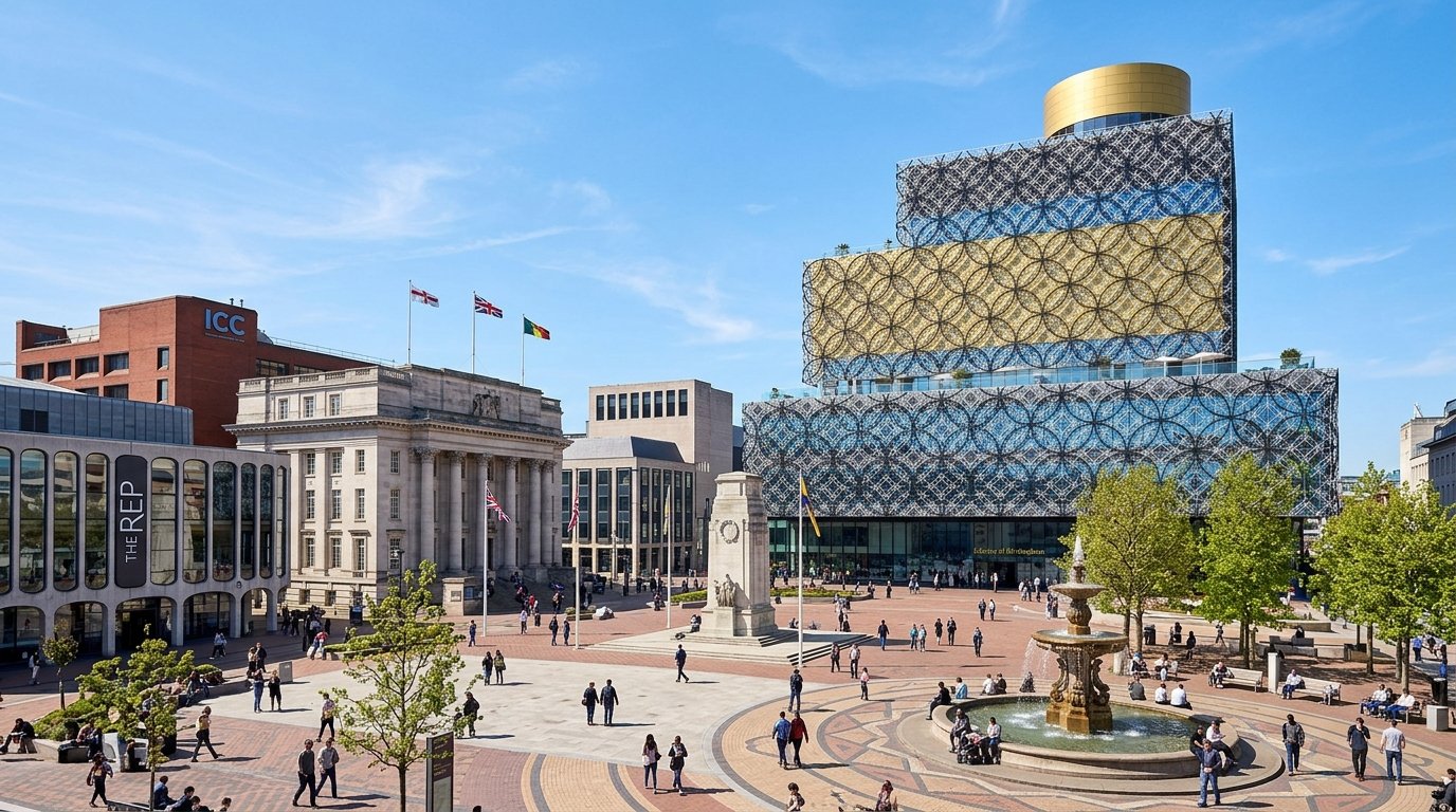 Birmingham Centenary Square and Library of Birmingham